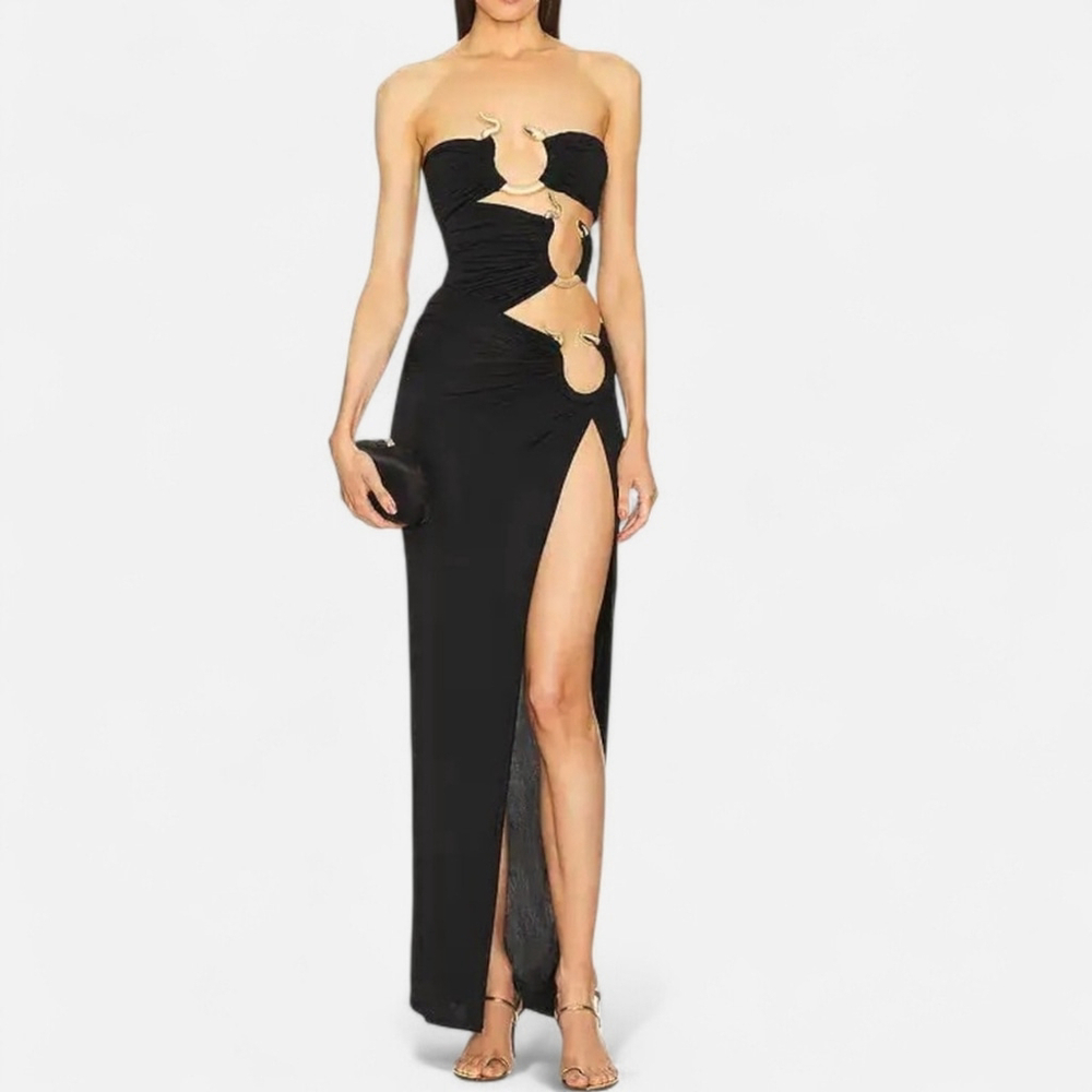 NWT $278 MICHAEL COSTELLO X Nathaly Maxi Dress XS